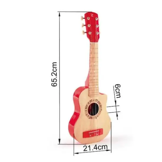 Hape 26" Red Flame First Musical Guitar {3}
