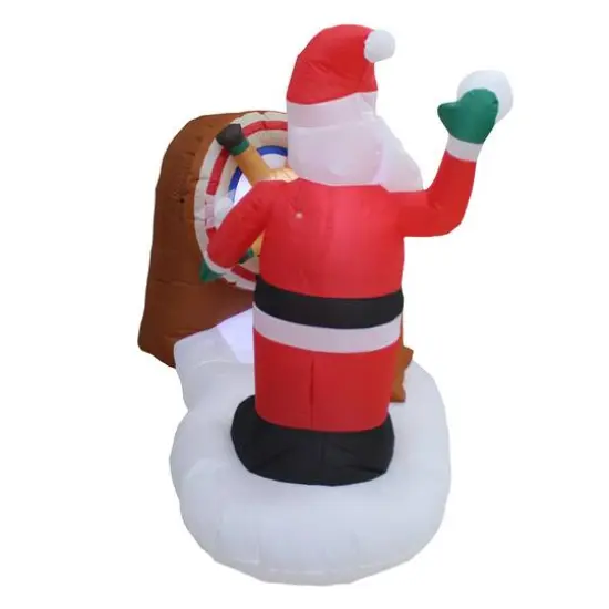 6ft. Inflatable Animated Snowball Fight {3}