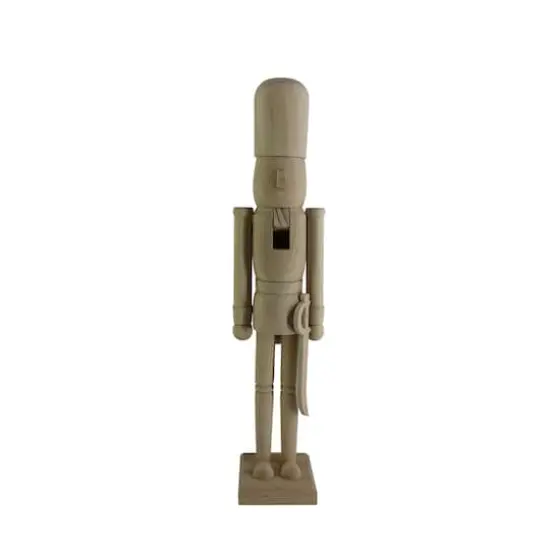 24" Soldier with Saber DIY Pinewood Nutcracker by Make Market&reg; {1}