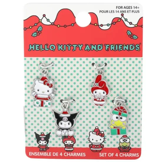 Hello Kitty & Friends&reg; 4-Piece Chirstmas Enamel Charm Set {4}