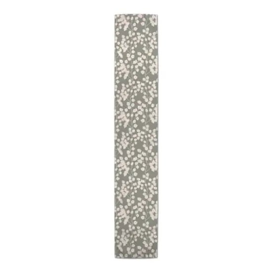 Sage Eucalyptus Cotton Twill Table Runner {4}