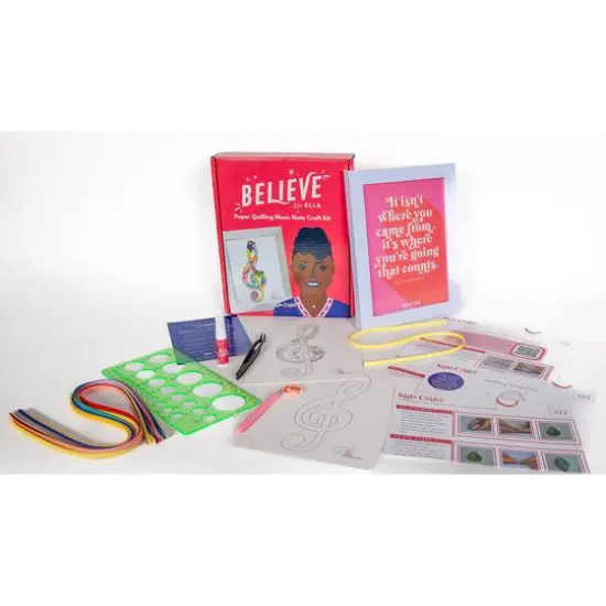 Kids Crafts Believe Like Ella Paper Quilling Music Note Craft Kit {6}