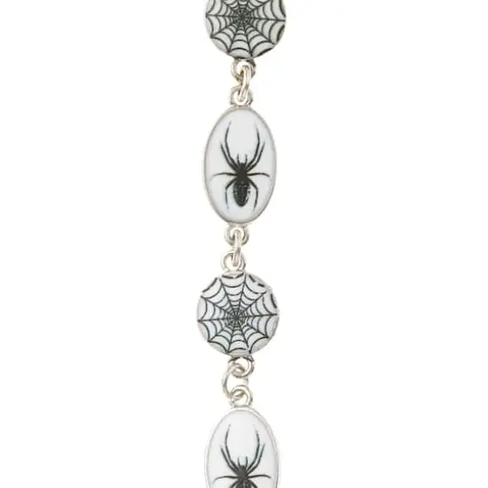 Rhodium Spider Print Metal Charms by Bead Landing&trade; {1}