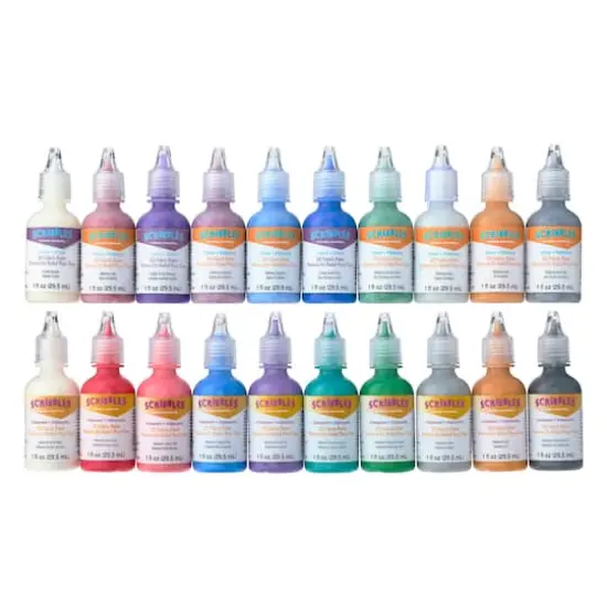 Scribbles&reg; Glitter & Iridescent 3D Fabric Paint Set {5}