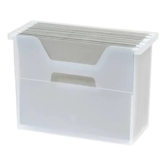 IRIS&reg; Medium Open Top Plastic File Box {7}