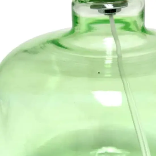 Simple Designs Green & White Glass Table Lamp {9}