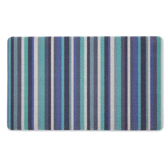 DII&reg; Blue Tonal Stripe Tufted Mat {1}
