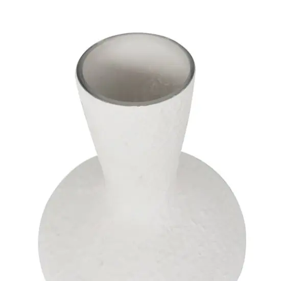 White Glass Textured Vase Set {6}