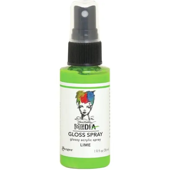 Dina Wakley Media Gloss Spray Lime {1}