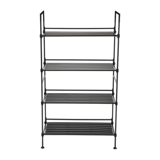 Organize It All 4 Tier Espresso Freestanding Shelf {8}