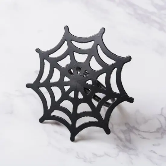 Black Spider Web Napkin Ring Set, 6ct. {5}