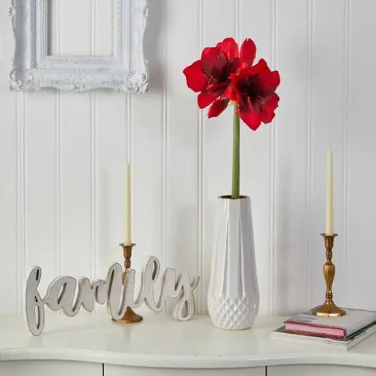 Red Amaryllis Artificial Flower Stem, 3ct. {4}