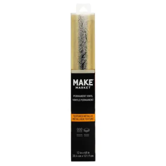 Textured Metallic Permanent Vinyl by Make Market&reg; Gold {3}