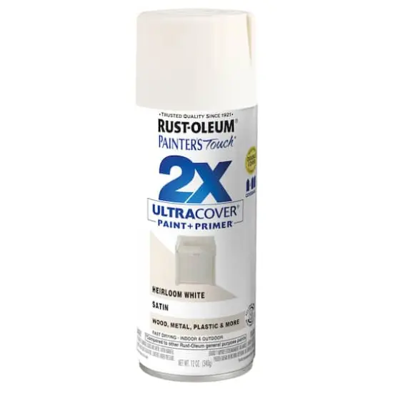 Painter's Touch&reg; 2X Ultra Cover&reg; Satin Spray Paint Heirloom White {1}