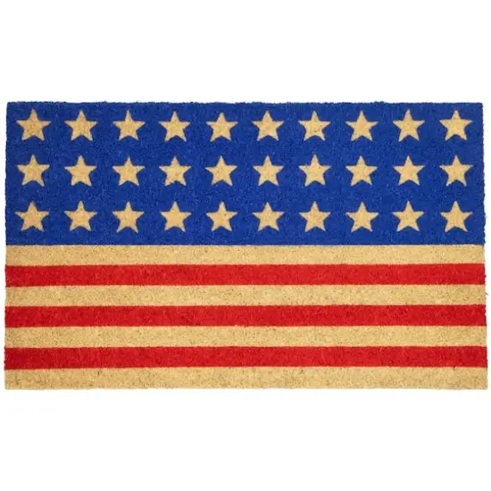 Americana Stars & Stripes Coir Outdoor Doormat {1}