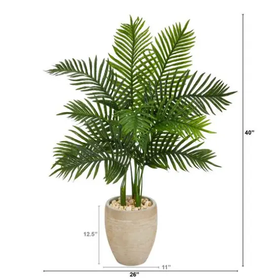 3.5ft. Areca Palm Tree in Sand Colored Planter {3}
