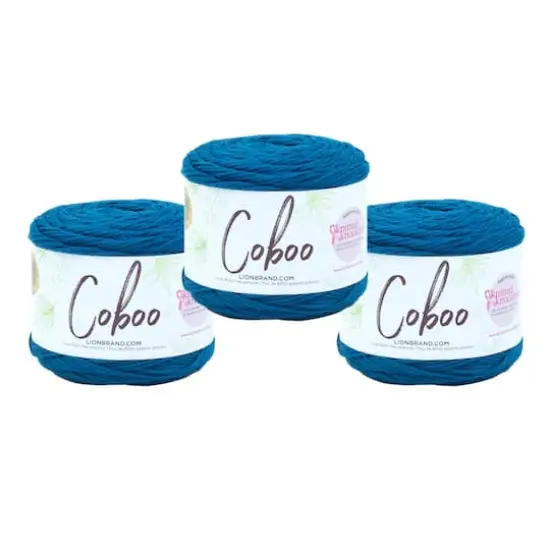 3 Pack Lion Brand&reg; Coboo&reg; Yarn Steel Blue {1}