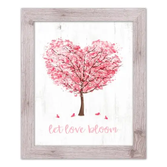 Blooming Love Tree 16" x 20" Western White Framed Print {1}