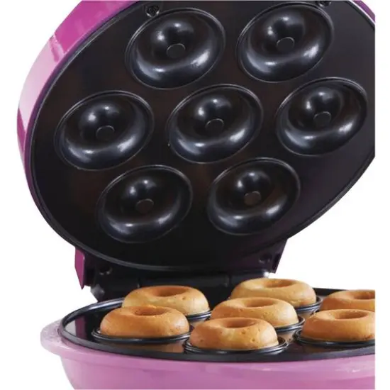 Brentwood Pink Nonstick Mini Donut Maker {9}