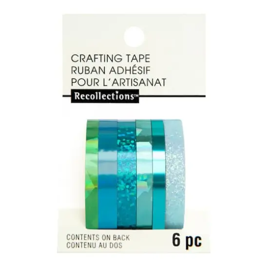 Seafoam Foil & Glitter Crafting Tape Set by Recollections&trade; {3}