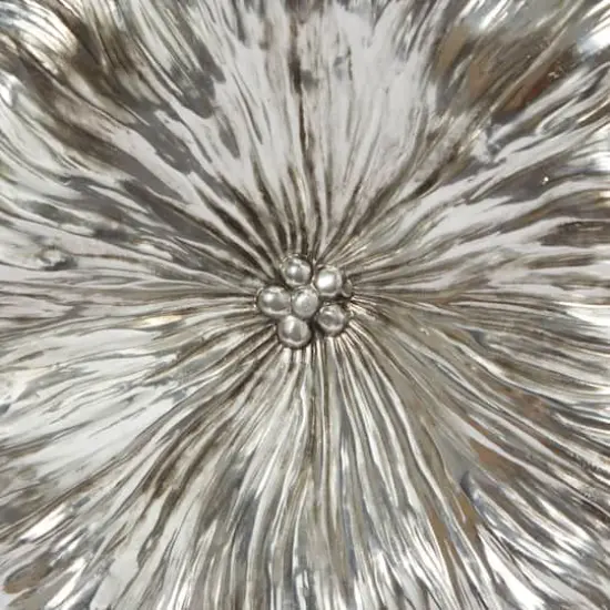 Silver Polystone Eclectic Floral Wall D&eacute;cor Set {5}
