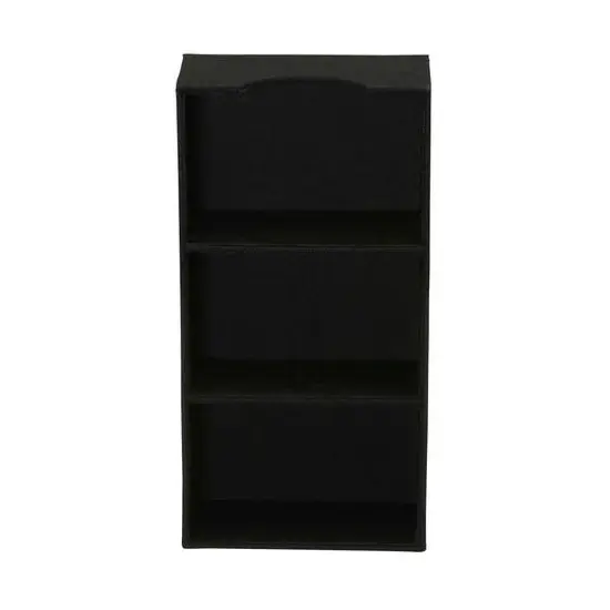 Household Essentials 3-Compartment Drawer Organizers, 2ct. Black {10}