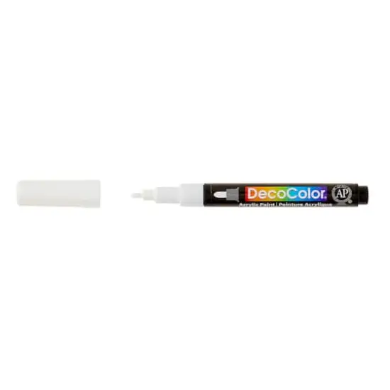 DecoColor&reg; Fine Tip Acrylic Paint Marker White {7}
