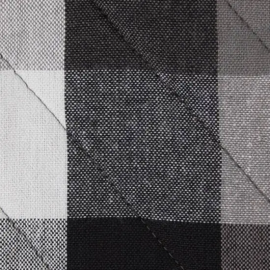 DII&reg; Tri Color Check Oven Mitts, 2ct. Black {6}