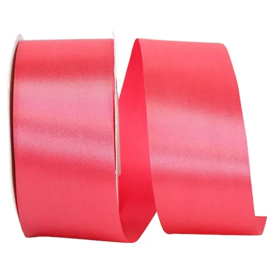 JAM Paper 1.875" x 50yd. Single Face Satin Allure Ribbon Shocking Pink {1}