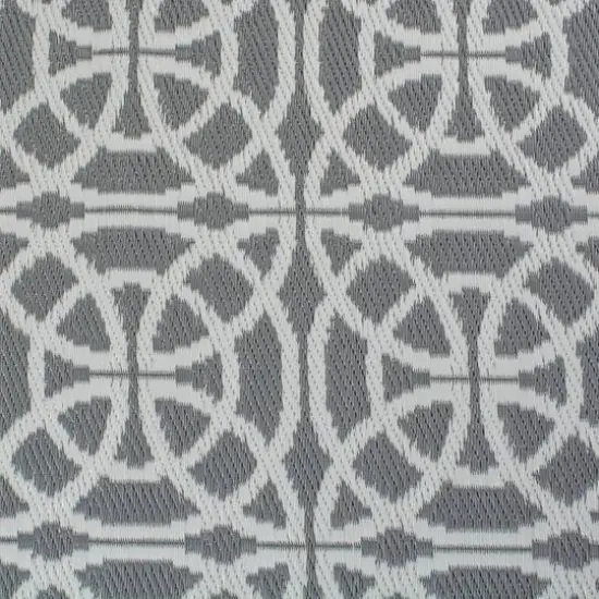 DII&reg; Gray Infinity Circle Outdoor Rug, 4ft. x 6ft. {3}