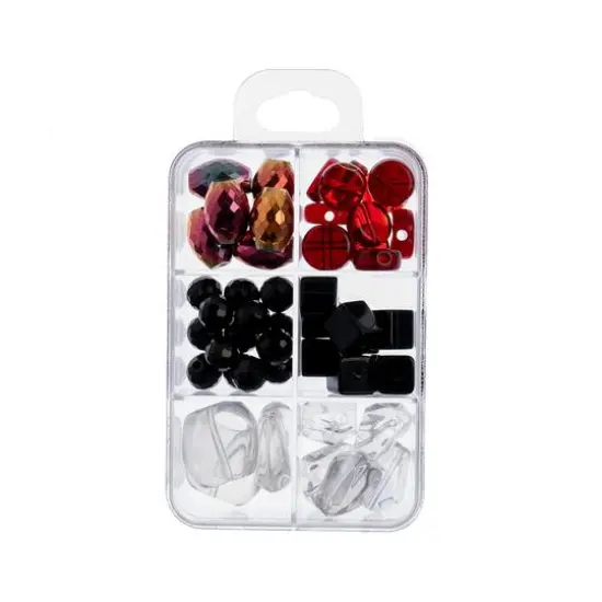 John Bead Masterpiece Collection Glass Bead Box Mix Allegorical Figure/Cosimo Tura {3}