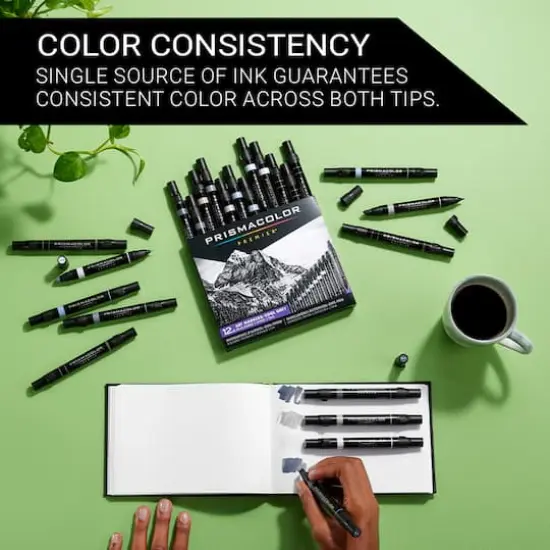 Prismacolor&reg; Premier&reg; Cool Grey Dual-Ended Art Markers, 12ct. {5}