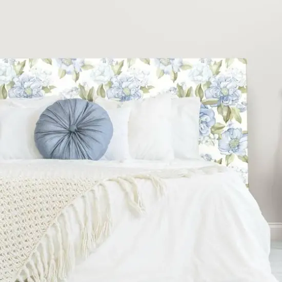 RoomMates Watercolor Floral Bouquet Peel & Stick Wallpaper Blue {6}