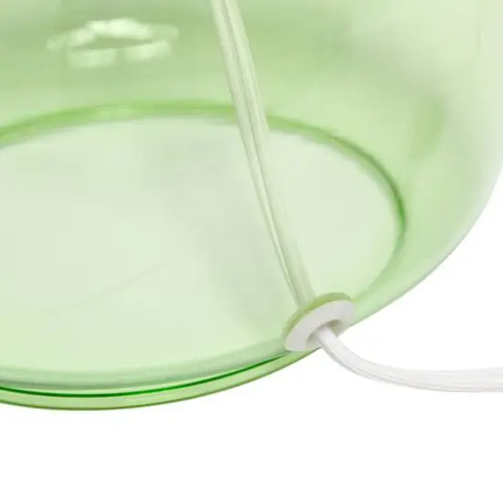 Simple Designs Green & White Glass Table Lamp {8}