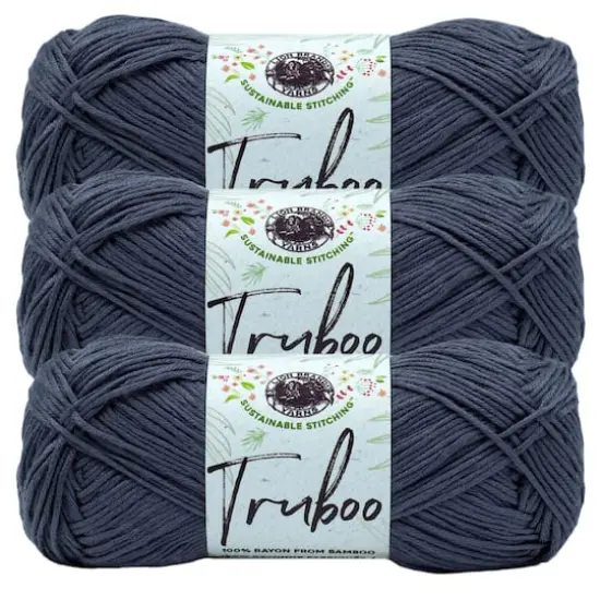 3 Pack Lion Brand&reg; Truboo Yarn Slate {1}