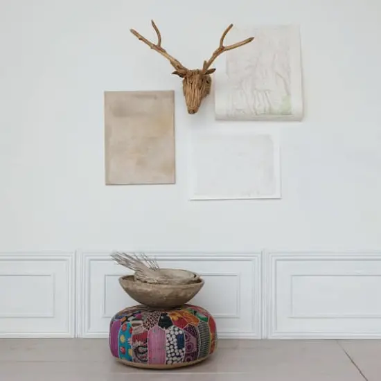 Hello Honey® 11.75" Natural Teakwood Root Deer Head Wall Art {4}