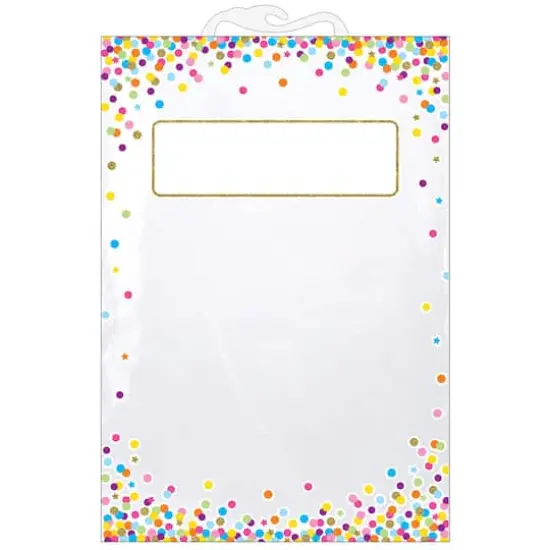 Ashley Productions 11" x 16" Hanging Confetti Pattern Storage Bag, 5ct. {1}