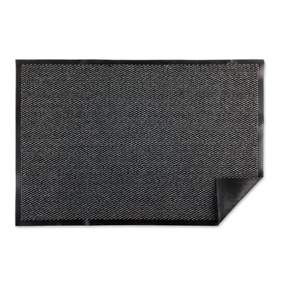 DII&reg; Gray & Black Walk Off Utility Doormat, 30" x 48" {3}