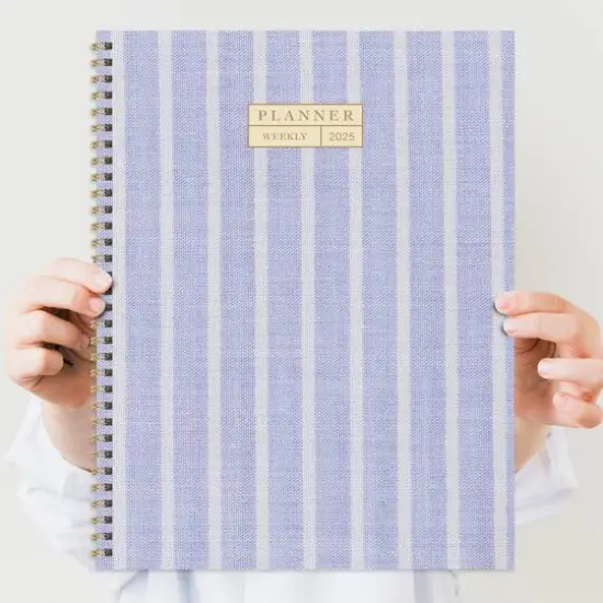 TF Publishing 2025 Large Harper Blue Weekly Monthly Spiral Planner {8}