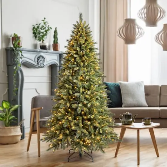 7.5ft. Pre-Lit Glendale Spruce Artificial Christmas Tree, LumaDazzle™ Color Changing LED Lights by Ashland® {11}