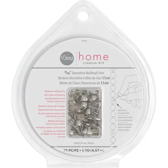 Dritz&reg; Home 7/16'' Decorative Nailhead Trim Nickel {3}