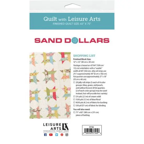 Leisure Arts&reg; Sand Dollars Quilt Pattern {4}