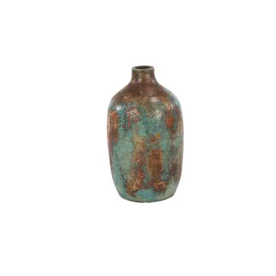 Multicolored Ceramic Rustic Vase {3}