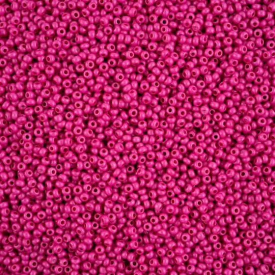 John Bead Terra Intensive 10/0 Czech Glass Seed Beads, 500g Pink Matte {1}