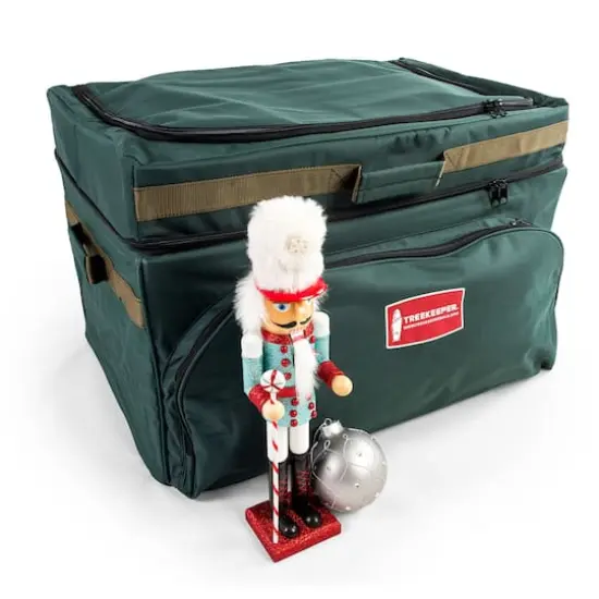 TreeKeeper 72ct. 4" Christmas Ornament Storage Box with Top Pocket {13}