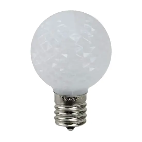 Pure White Faceted G40 LED Replacement Bulbs, 25ct. {1}