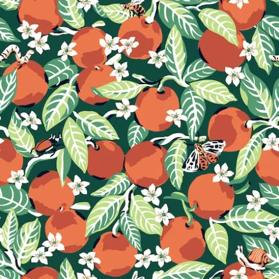 NuWallpaper PrintFresh Juniper Orange Grove Peel & Stick Wallpaper {1}