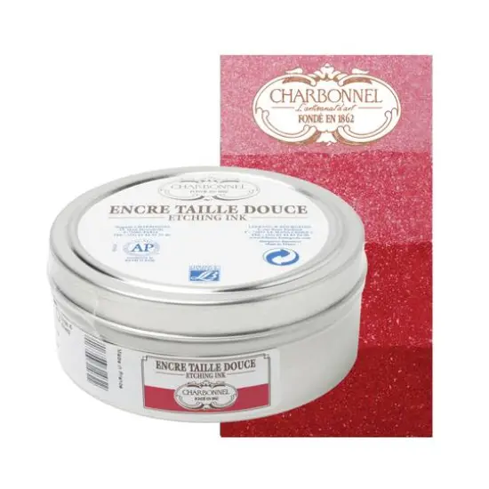 Charbonnel Etching Ink, 200mL Geranium Red {5}