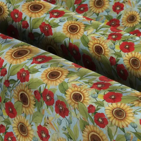 Susan Winget Tossed Floral with Sunflowers Cotton Fabric {4}