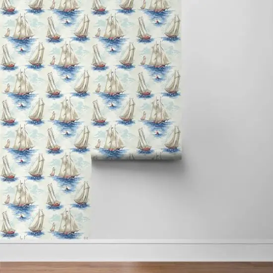 Surface Style Set Sail Peel & Stick Wallpaper Atlantic {5}